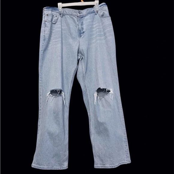 Abercrombie & Fitch baggy low rise jeans casual plus-size stylish - Picture 1 of 10